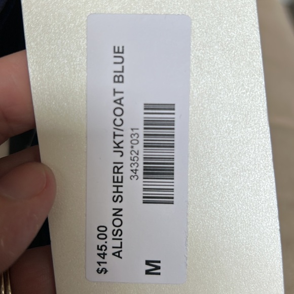 Gorgeous two in one jacket Navy blue size medium Alison Sheri - Picture 8 of 8